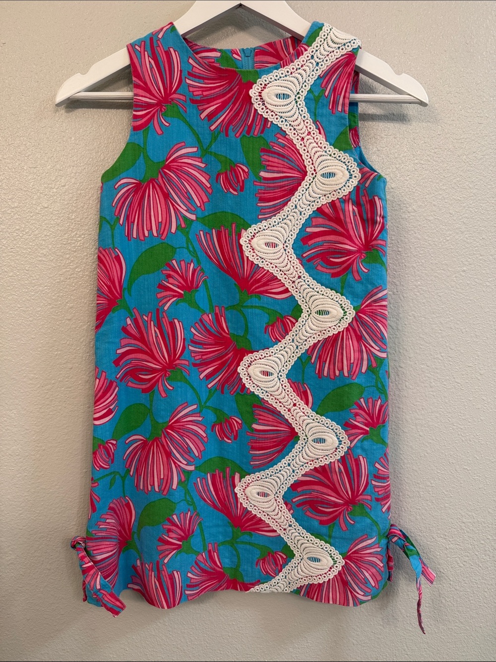 Lilly Pulitzer Girls Size 10 Little Lilly Shift Dress Fan Sea Pants Shell
